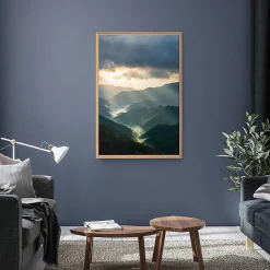 Tableau mural encadré vue de la nature 65x97 cm Fabriqué en France