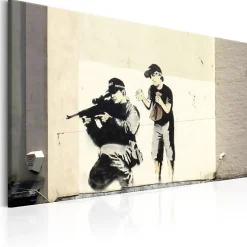 Tableau Sniper and Child by Banksy 90x60 cm