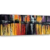 Tableau sur toile, Abstraction colorée 120x40 cm