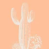 Tableau sur toile cactus sobre 90x90 cm Fabriqué en France