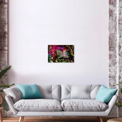 Tableau sur toile caméléon 30x45 cm Fabriqué en France