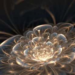 Tableau sur toile fleur de lumière 90x90 cm Fabriqué en France