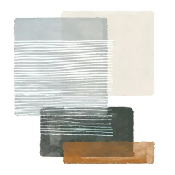 Tableau sur toile forme géométrique 30x30 cm Fabriqué en France