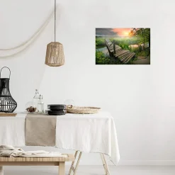 Tableau sur toile natural sunset 30x45 cm Fabriqué en France