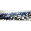 Tableau sur toile pic du midi enneigé 30x97 cm Fabriqué en France