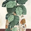 Tableau sur toile pot ethnique et plante l.55 x H.75 cm Dada Art