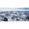 Tableau sur toile vue sur le pic du midi en hiver 30x97 cm Fabriqué en France