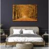 Tableau toile en kit ALLEE CAVALIERE 140 x 95 cm - Toile textile sans PVC, Made in France par Scenolia