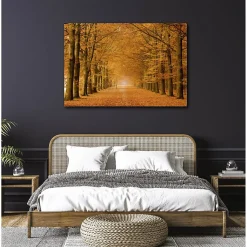Tableau toile en kit ALLEE CAVALIERE 140 x 95 cm - Toile textile sans PVC, Made in France par Scenolia