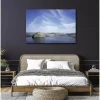 Tableau toile en kit ARCHIPEL 140 x 95 cm - Toile textile sans PVC, Made in France par Scenolia