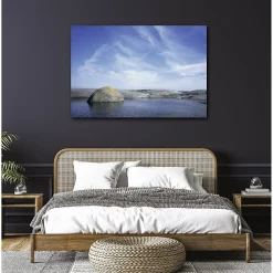 Tableau toile en kit ARCHIPEL 140 x 95 cm - Toile textile sans PVC, Made in France par Scenolia