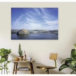 Tableau toile en kit ARCHIPEL 140 x 95 cm - Toile textile sans PVC, Made in France par Scenolia
