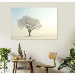 Tableau toile en kit CHENE BLANC 140 x 95 cm - Toile textile sans PVC, Made in France par Scenolia