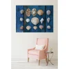 Tableau toile en kit COLLECTION DE COQUILLAGES 180 x 130 cm - Toile textile sans PVC, Made in France par Scenolia