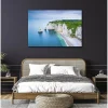 Tableau toile en kit ETRETAT 140 x 95 cm - Toile textile sans PVC, Made in France par Scenolia