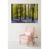 Tableau toile en kit FORET DE JACINTHES 180 x 130 cm - Toile textile sans PVC, Made in France par Scenolia
