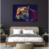 Tableau toile en kit GEOMETRIA TIGRIS 140 x 95 cm - Toile textile sans PVC, Made in France par Scenolia