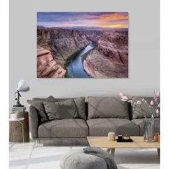 Tableau toile en kit GRAND CANYON 180 x 130 cm - Toile textile sans PVC, Made in France par Scenolia
