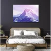 Tableau toile en kit HAUTE MONTAGNE 140 x 95 cm - Toile textile sans PVC, Made in France par Scenolia