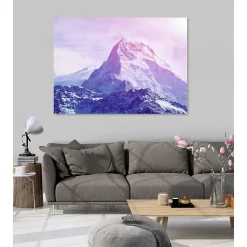 Tableau toile en kit HAUTE MONTAGNE 180 x 130 cm - Toile textile sans PVC, Made in France par Scenolia