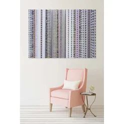 Tableau toile en kit IMMEUBLES R 180 x 130 cm - Toile textile sans PVC, Made in France par Scenolia