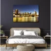 Tableau toile en kit LE PONT DE BROOKLYN 140 x 95 cm - Toile textile sans PVC, Made in France par Scenolia