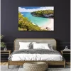 Tableau toile en kit MAJORQUE 140 x 95 cm - Toile textile sans PVC, Made in France par Scenolia