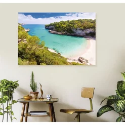 Tableau toile en kit MAJORQUE 140 x 95 cm - Toile textile sans PVC, Made in France par Scenolia