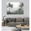 Tableau toile en kit PALMIERS TROPICAUX 180 x 130 cm - Toile textile sans PVC, Made in France par Scenolia