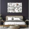 Tableau toile en kit PERROQUETS 140 x 95 cm - Toile textile sans PVC, Made in France par Scenolia