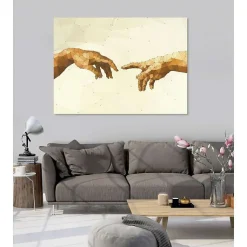 Tableau toile en kit SIXTINE 180 x 130 cm - Toile textile sans PVC, Made in France par Scenolia