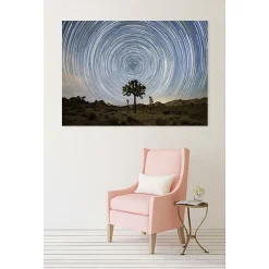 Tableau toile en kit STARSTRAIL 180 x 130 cm - Toile textile sans PVC, Made in France par Scenolia