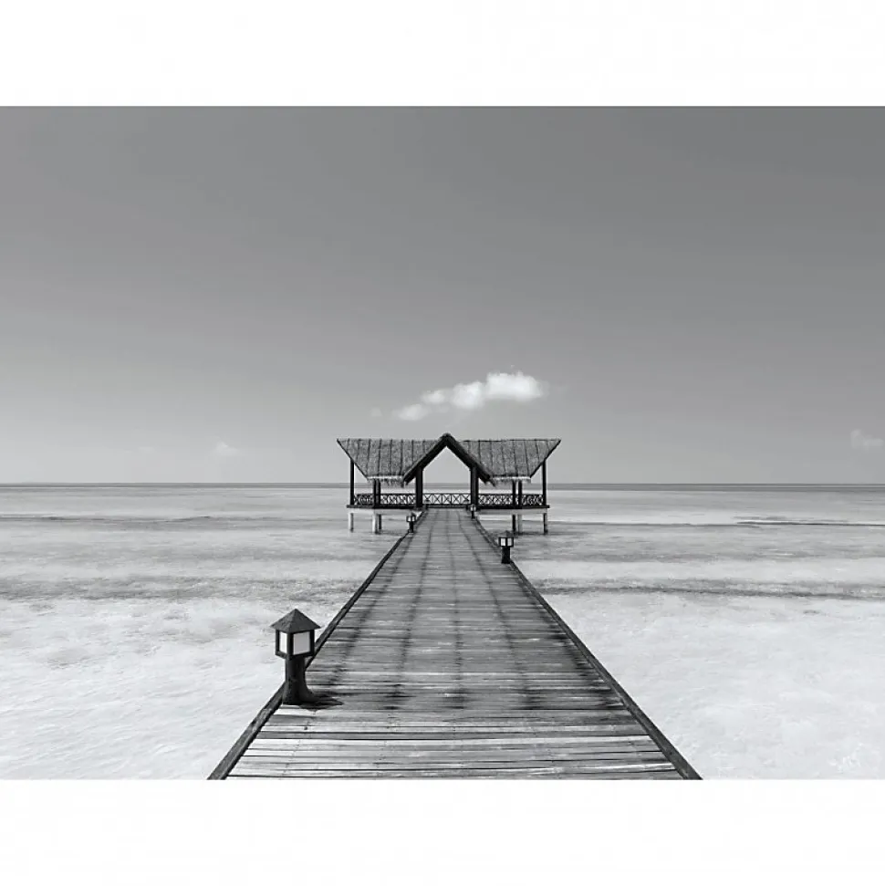 Tableau toile XXL en kit Bora Bora Nb 180 x 130 cm - Toile textile sans PVC