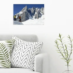 Tableau toile XXL en kit Vallée Blanche 60 x 40 cm - Toile textile sans PVC