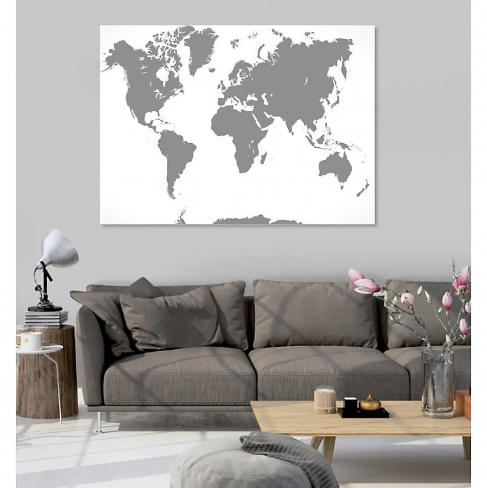 Tableau toile XXL en kit Une Nuance De Gris 180 x 130 cm - Toile textile sans PVC