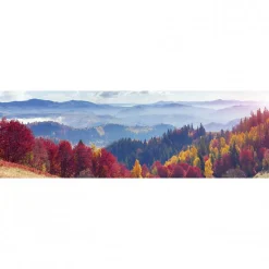 Tableau toile XXL en kit Paysage D'Automne 130 x 40 cm - Toile textile sans PVC