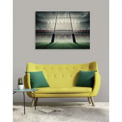 Tableau toile XXL en kit Stade De Rugby 130 x 90 cm - Toile textile sans PVC