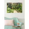 Tableau toile XXL en kit Jardin Barcelona 90 x 60 cm - Toile textile sans PVC