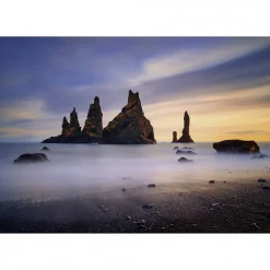Tableau toile XXL en kit Reynisdrangar Islande 130 x 90 cm - Toile textile sans PVC