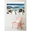 Tableau toile XXL en kit Direction Baignade 180 x 130 cm - Toile textile sans PVC