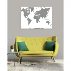 Tableau toile XXL en kit Une Nuance De Gris 130 x 90 cm - Toile textile sans PVC