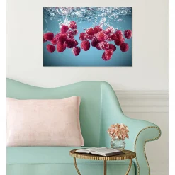 Tableau toile XXL en kit Bulles De Framboises 60 x 40 cm - Toile textile sans PVC