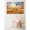 Tableau toile XXL en kit Savane Africaine 180 x 130 cm - Toile textile sans PVC