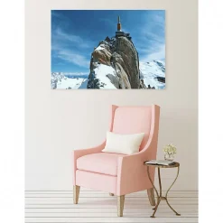 Tableau toile XXL en kit Aiguille Du Midi 130 x 90 cm - Toile textile sans PVC