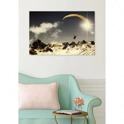 Tableau toile XXL en kit Parapente 90 x 60 cm - Toile textile sans PVC