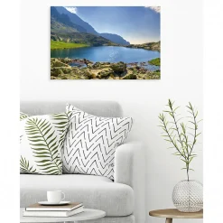 Tableau toile XXL en kit Tatras 90 x 60 cm - Toile textile sans PVC