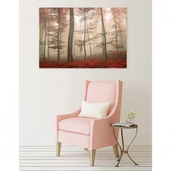 Tableau toile XXL en kit Forêt Pourpre 130 x 90 cm - Toile textile sans PVC