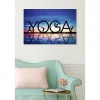 Tableau toile XXL en kit Yoga 90 x 60 cm - Toile textile sans PVC