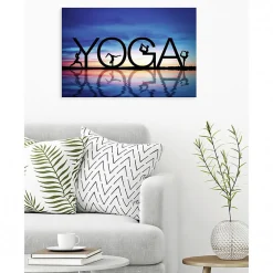Tableau toile XXL en kit Yoga 90 x 60 cm - Toile textile sans PVC