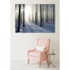 Tableau toile XXL en kit Foret D'Hiver 180 x 130 cm - Toile textile sans PVC